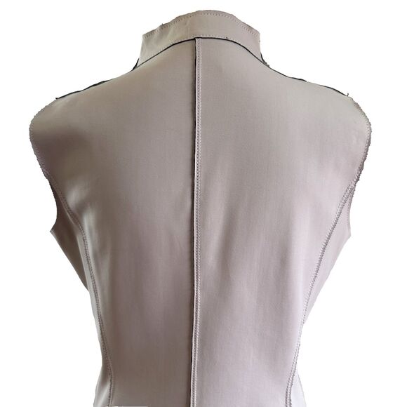 Apriori by Escada Women's Light Pink Full Zip Mock Neck Collar Vest Top Sz 8 - Picture 6 of 16